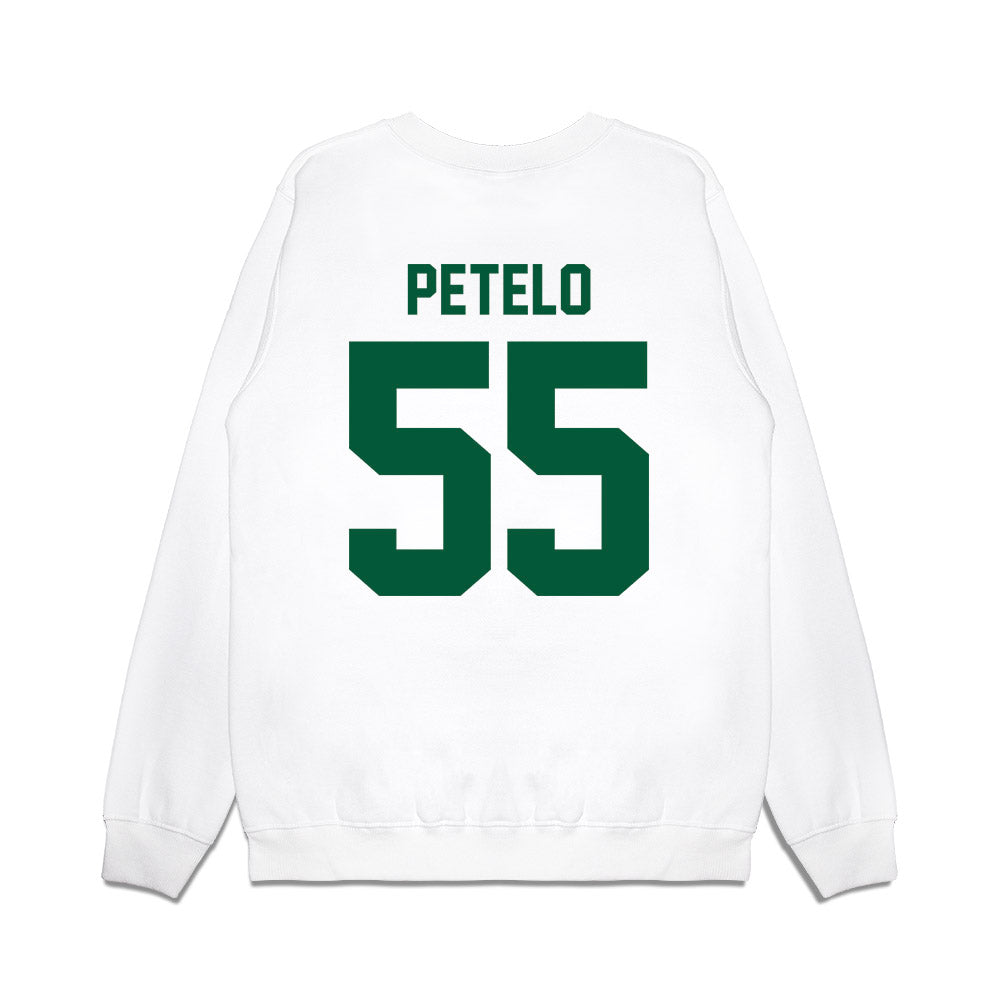 Hawaii - NCAA Football : Zoram Petelo - Vintage Helmet Premium Crewneck Sweatshirt-1