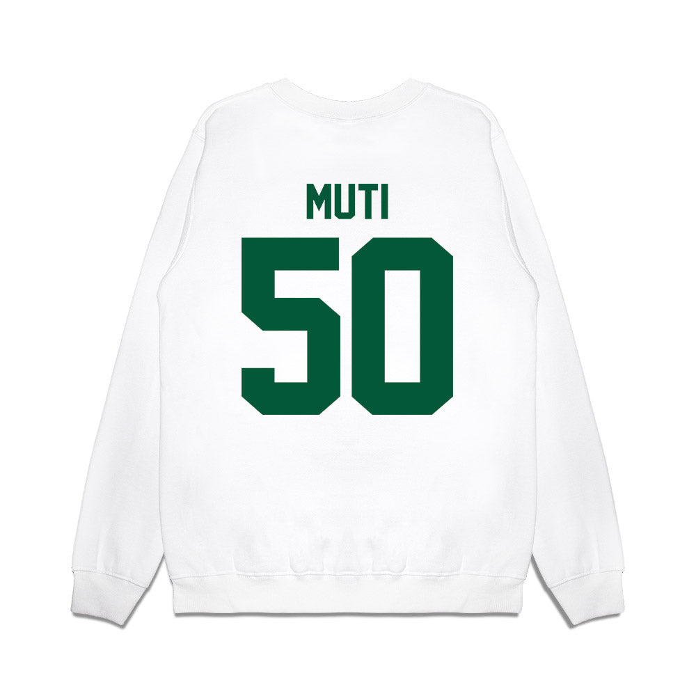 Hawaii - NCAA Football : Tui Muti - Vintage Helmet Premium Crewneck Sweatshirt-1