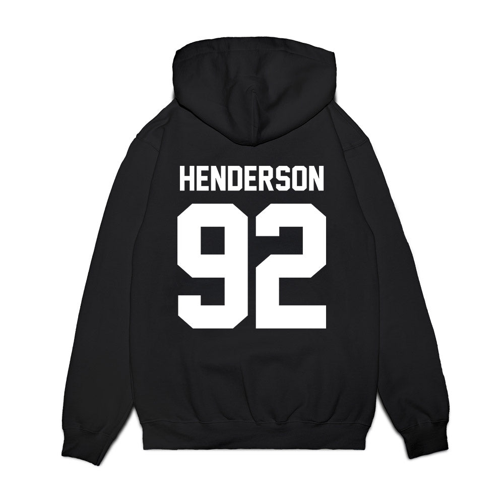 Maine - NCAA Football : Izaiah Henderson - Vintage Helmet Premium Hooded Sweatshirt-1