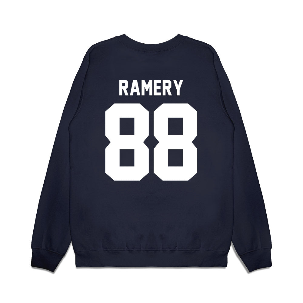 Maine - NCAA Football : Sebastian Ramery - Vintage Helmet Premium Crewneck Sweatshirt-1