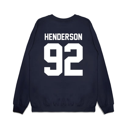 Maine - NCAA Football : Izaiah Henderson - Vintage Helmet Premium Crewneck Sweatshirt-1