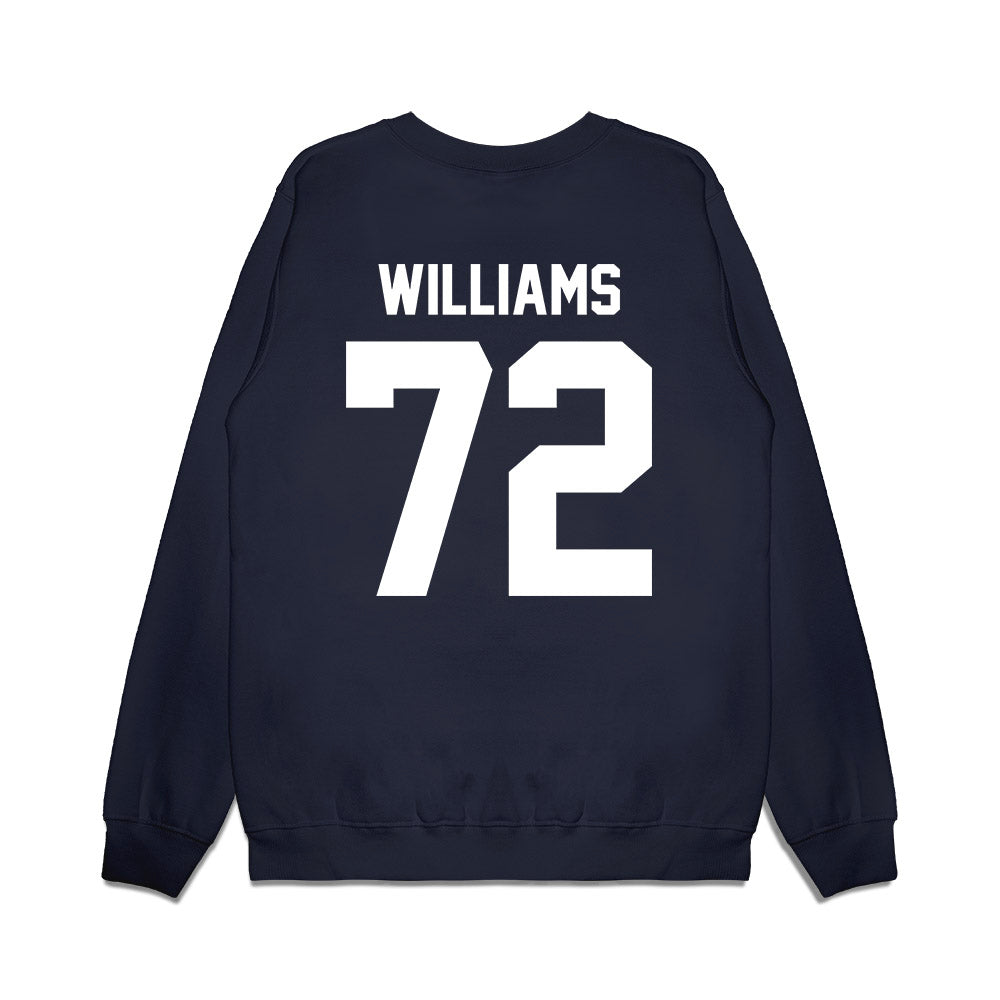 Maine - NCAA Football : Tyler Williams - Vintage Helmet Premium Crewneck Sweatshirt-1