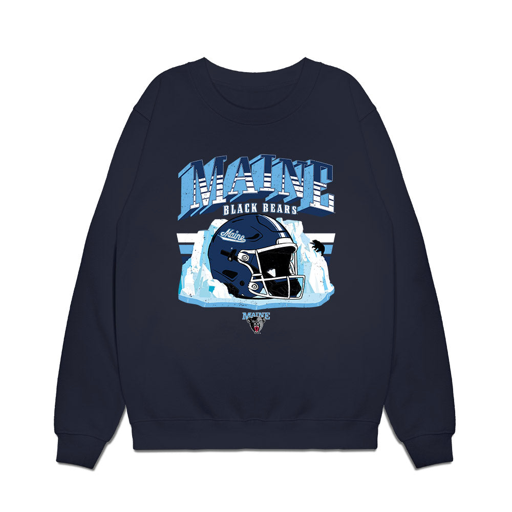 Maine - NCAA Football : Tyler Williams - Vintage Helmet Premium Crewneck Sweatshirt-0