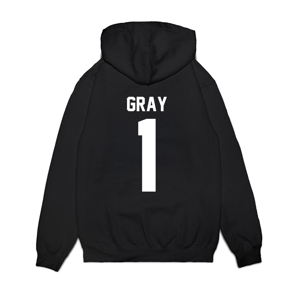 Liberty - NCAA Football : Julian Gray - Vintage Helmet Premium Hooded Sweatshirt-1