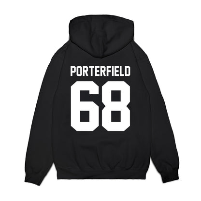 Liberty - NCAA Football : Hunter Porterfield - Vintage Helmet Premium Hooded Sweatshirt-1