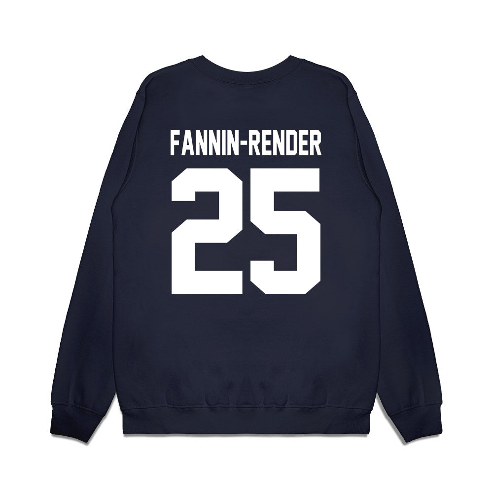 Liberty - NCAA Football : Malachi Fannin-Render - Vintage Helmet Premium Crewneck Sweatshirt-1