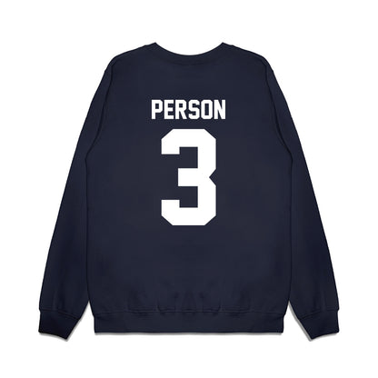 Liberty - NCAA Football : Jamari Person - Vintage Helmet Premium Crewneck Sweatshirt-1