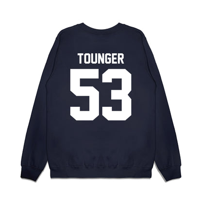 Liberty - NCAA Football : Nikodemus Tounger - Vintage Helmet Premium Crewneck Sweatshirt-1