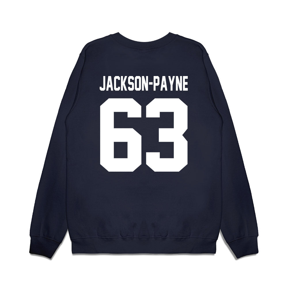Liberty - NCAA Football : DaJyQuwan Jackson-Payne - Vintage Helmet Premium Crewneck Sweatshirt-1