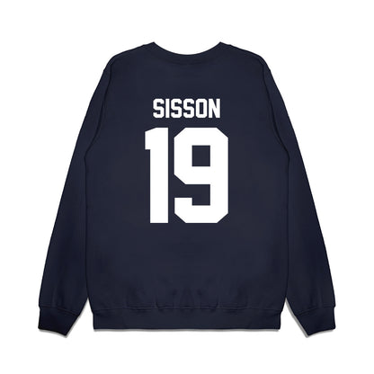 Liberty - NCAA Football : Eli Sisson - Vintage Helmet Premium Crewneck Sweatshirt-1