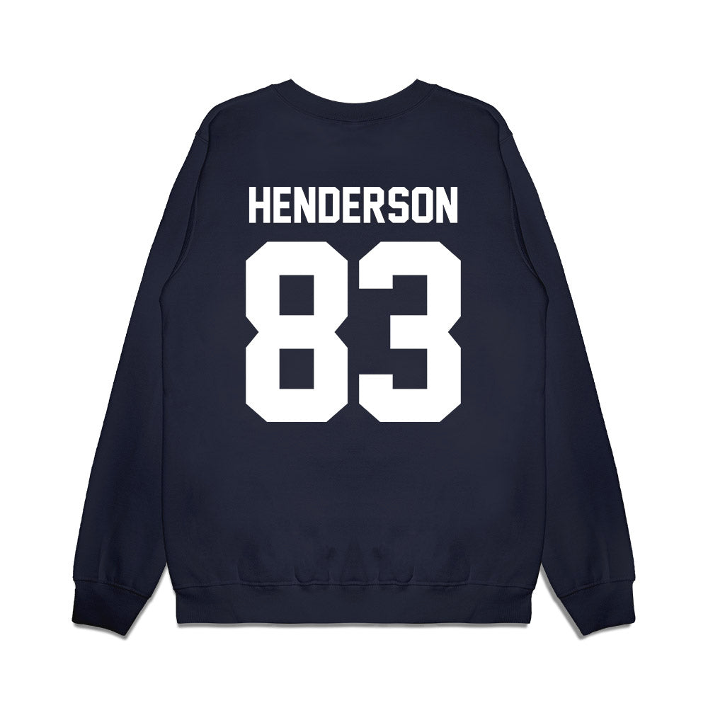 Liberty - NCAA Football : Austin Henderson - Vintage Helmet Premium Crewneck Sweatshirt-1