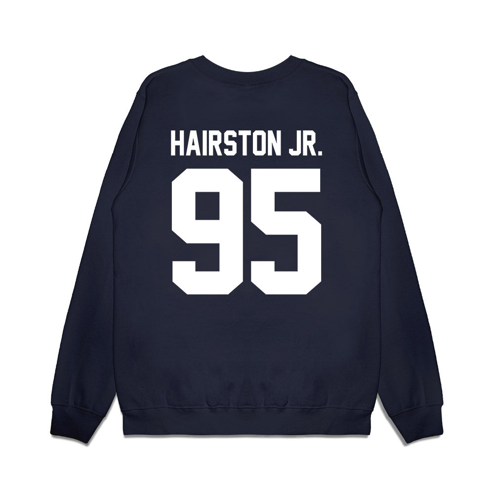 Liberty - NCAA Football : Jeffrey Hairston Jr. - Vintage Helmet Premium Crewneck Sweatshirt-1