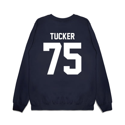 Liberty - NCAA Football : Jack Tucker - Vintage Helmet Premium Crewneck Sweatshirt-1