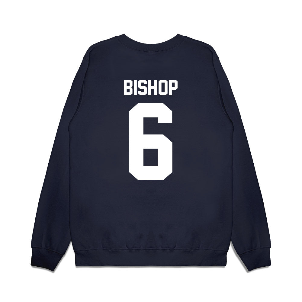 Liberty - NCAA Football : Brandon Bishop - Vintage Helmet Premium Crewneck Sweatshirt-1