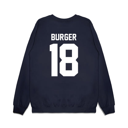 Liberty - NCAA Football : Ryan Burger - Vintage Helmet Premium Crewneck Sweatshirt-1