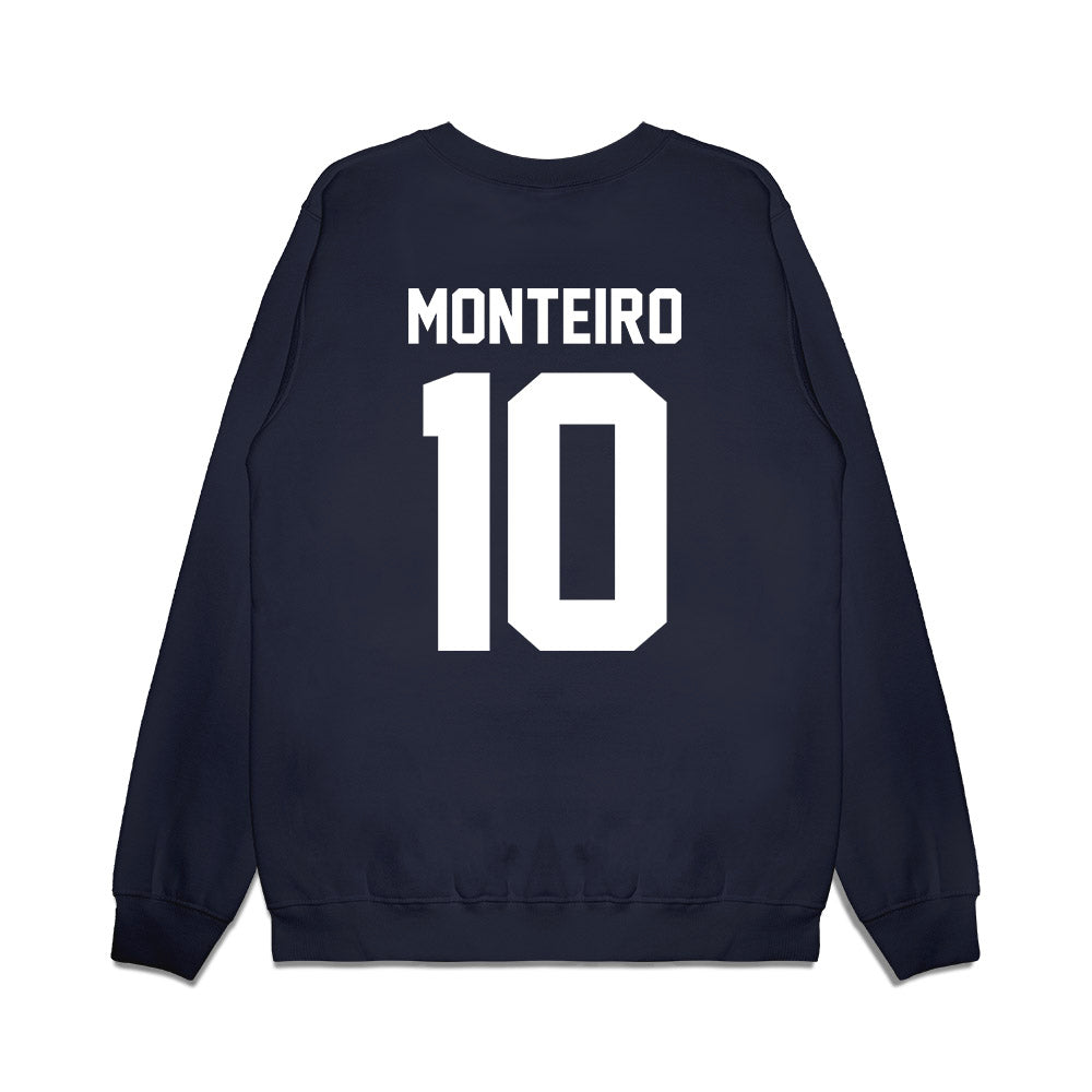 Liberty - NCAA Football : Jonathan Monteiro - Vintage Helmet Premium Crewneck Sweatshirt-1