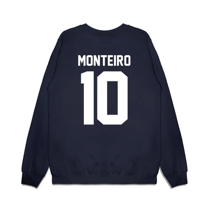 Liberty - NCAA Football : Jonathan Monteiro - Vintage Helmet Premium Crewneck Sweatshirt-1