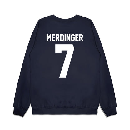 Liberty - NCAA Football : Michael Merdinger - Vintage Helmet Premium Crewneck Sweatshirt-1