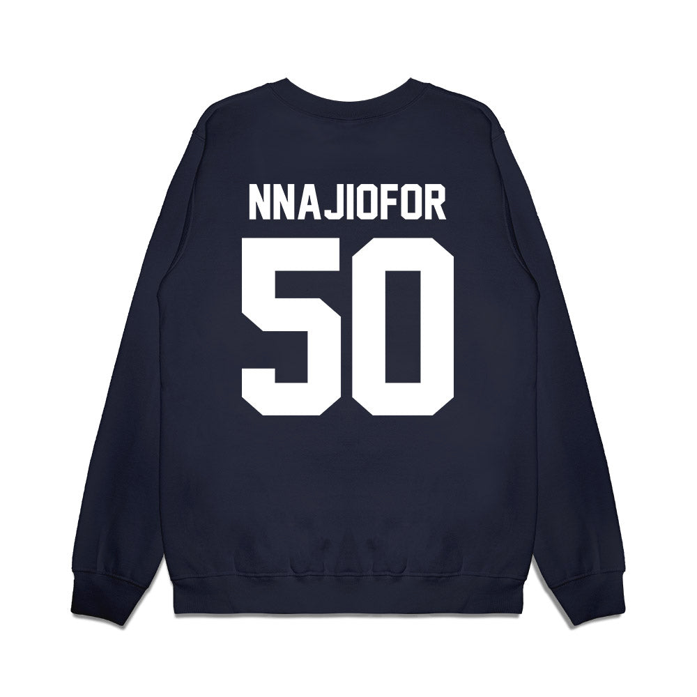 Liberty - NCAA Football : Esom Nnajiofor - Vintage Helmet Premium Crewneck Sweatshirt-1