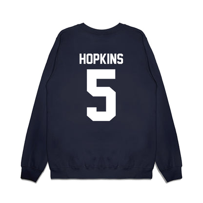 Liberty - NCAA Football : Elijah Hopkins - Vintage Helmet Premium Crewneck Sweatshirt-1