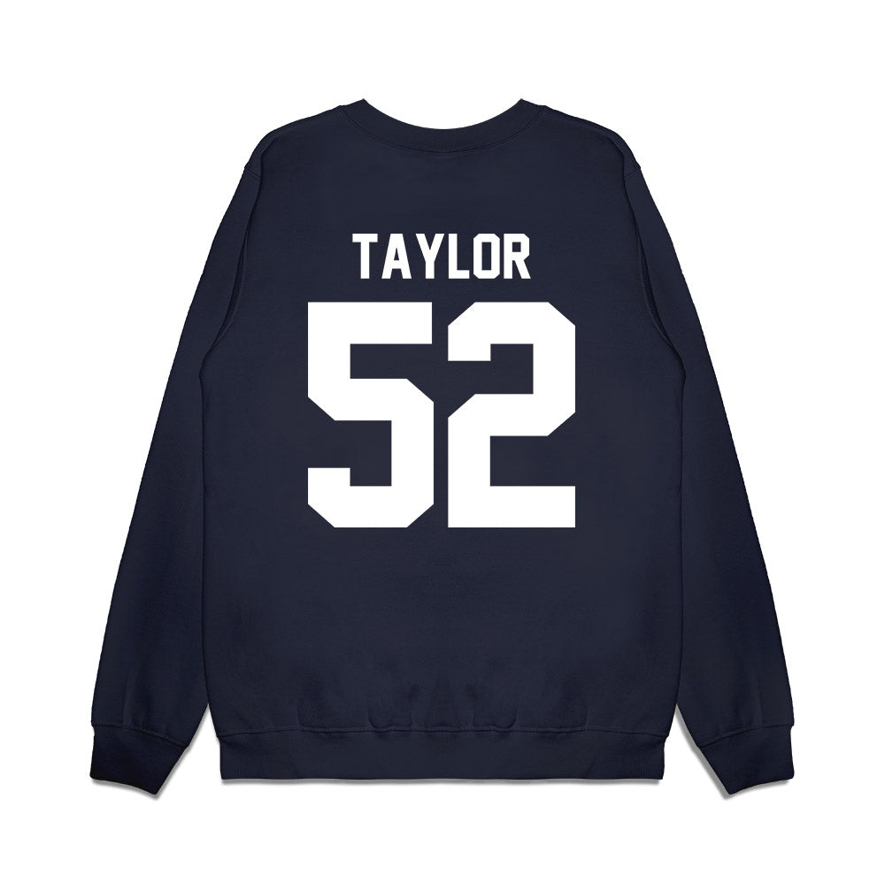 Liberty - NCAA Football : Jacob Taylor - Vintage Helmet Premium Crewneck Sweatshirt-1