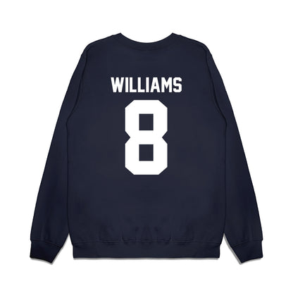 Liberty - NCAA Football : Brenton Williams - Vintage Helmet Premium Crewneck Sweatshirt-1
