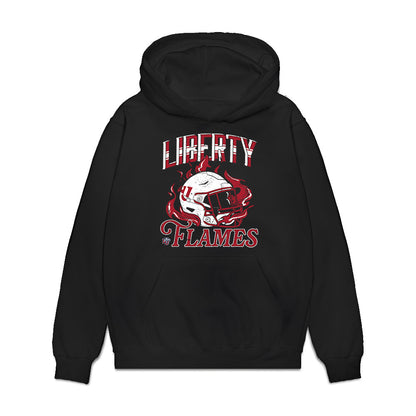 Liberty - NCAA Football : Dillano Glaud - Vintage Helmet Premium Hooded Sweatshirt-0
