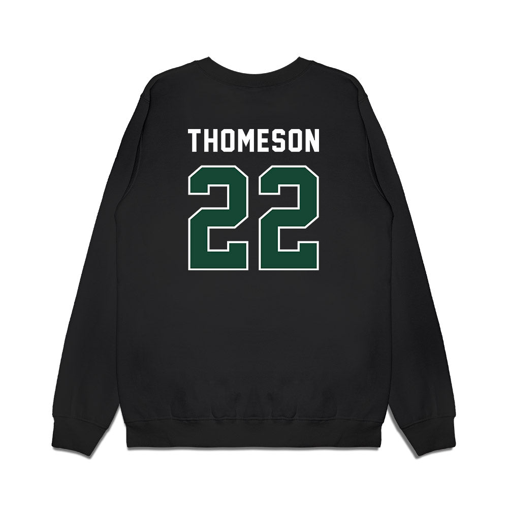 Ohio - NCAA Football : Jalen Thomeson - Vintage Helmet Premium Crewneck Sweatshirt-1