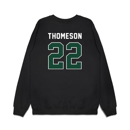Ohio - NCAA Football : Jalen Thomeson - Vintage Helmet Premium Crewneck Sweatshirt-1