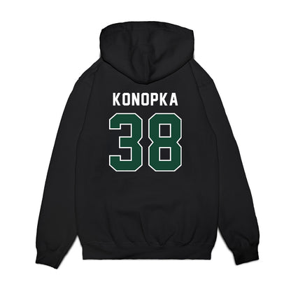 Ohio - NCAA Football : Dominic Konopka - Vintage Helmet Premium Hooded Sweatshirt-1