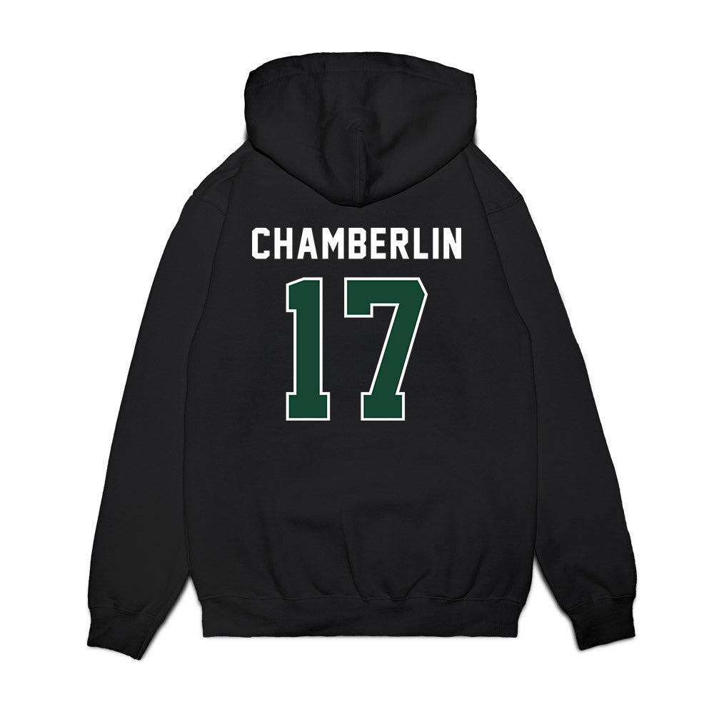 Ohio - NCAA Football : Caleb Chamberlin - Vintage Helmet Premium Hooded Sweatshirt-1