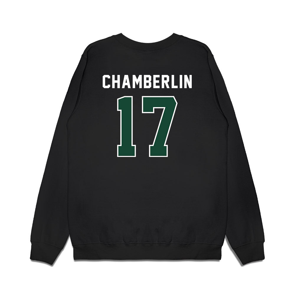 Ohio - NCAA Football : Caleb Chamberlin - Vintage Helmet Premium Crewneck Sweatshirt-1