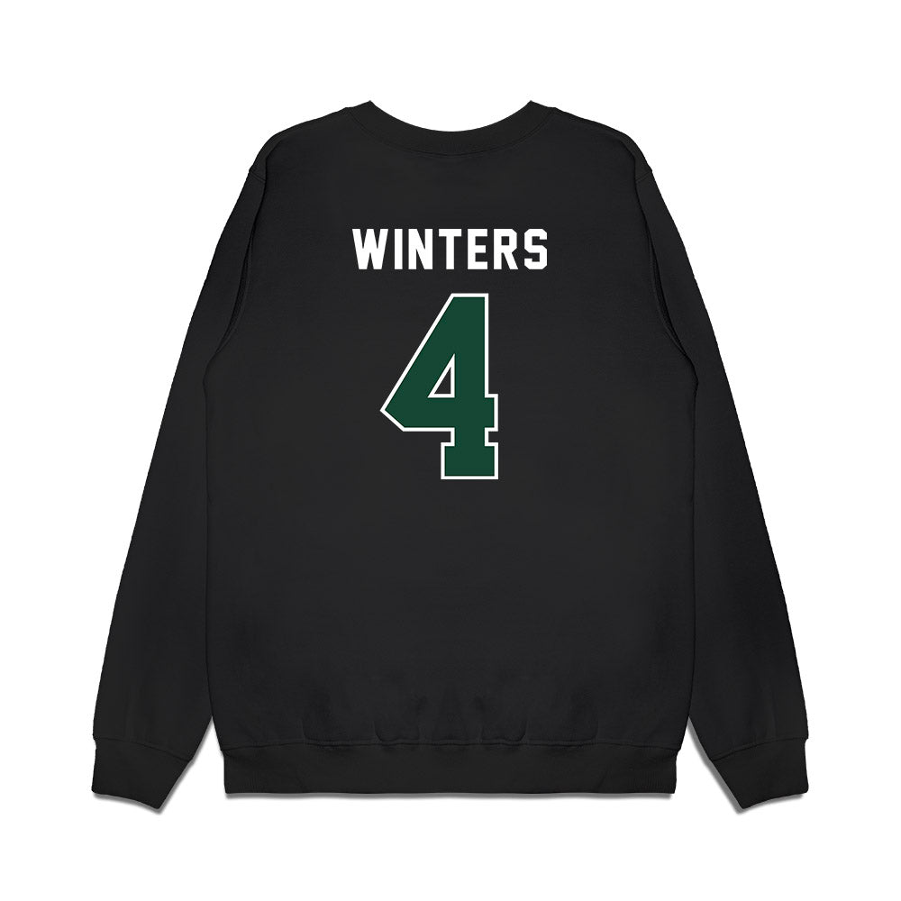 Ohio - NCAA Football : Jacob Winters - Vintage Helmet Premium Crewneck Sweatshirt-1