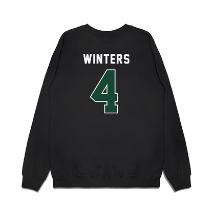 Ohio - NCAA Football : Jacob Winters - Vintage Helmet Premium Crewneck Sweatshirt-1