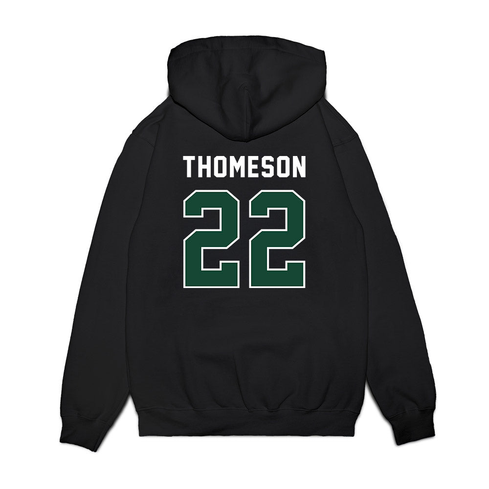 Ohio - NCAA Football : Jalen Thomeson - Vintage Helmet Premium Hooded Sweatshirt-1