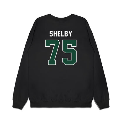 Ohio - NCAA Football : Jarian Shelby - Vintage Helmet Premium Crewneck Sweatshirt-1
