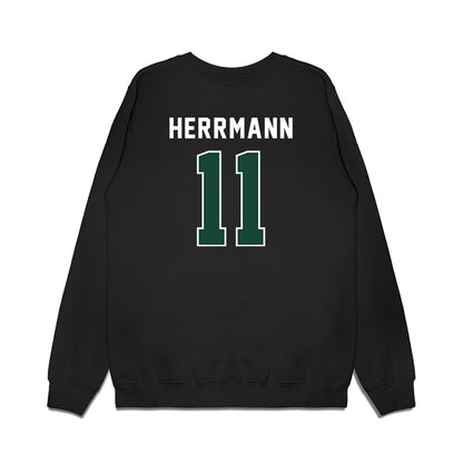 Ohio - NCAA Football : Evan Herrmann - Vintage Helmet Premium Crewneck Sweatshirt-1
