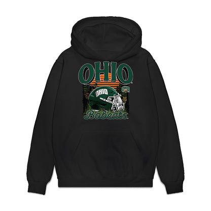 Ohio - NCAA Football : Dominic Konopka - Vintage Helmet Premium Hooded Sweatshirt-0