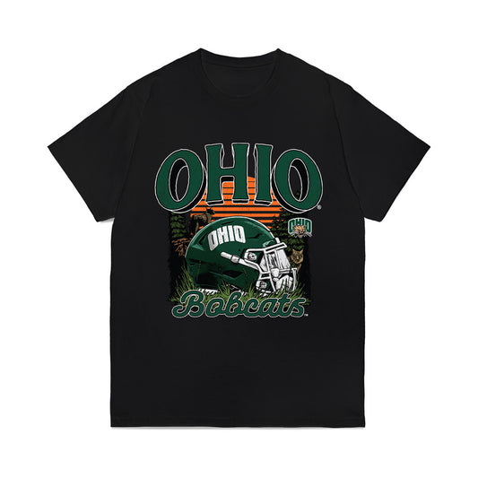 Ohio - NCAA Football : Darren James-Hamilton - Vintage Helmet Comfort Colors T-Shirt-0