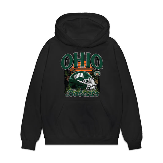 Ohio - NCAA Football : Davion Weatherspoon - Vintage Helmet Premium Hooded Sweatshirt-0