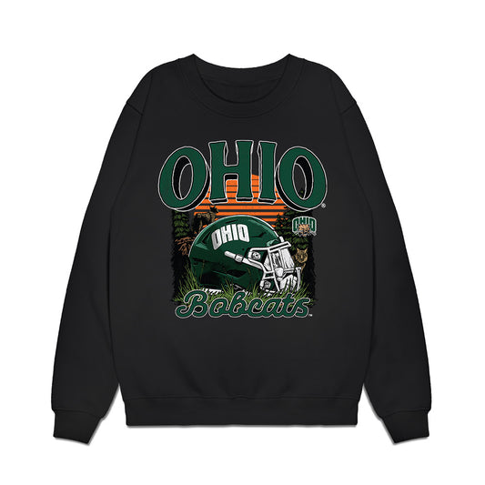 Ohio - NCAA Football : Ty Neubert - Vintage Helmet Premium Crewneck Sweatshirt-0