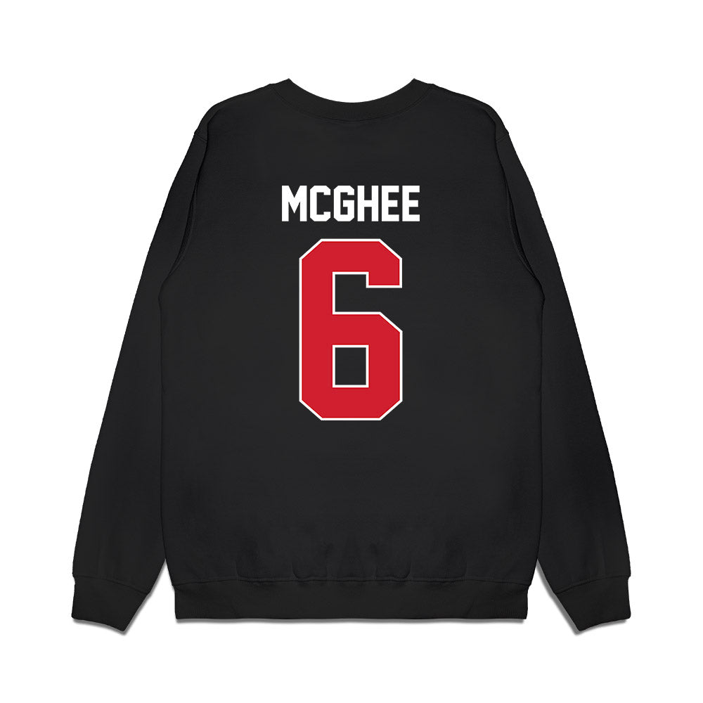 Arkansas State - NCAA Football : AG McGhee - Vintage Helmet Premium Crewneck Sweatshirt-1