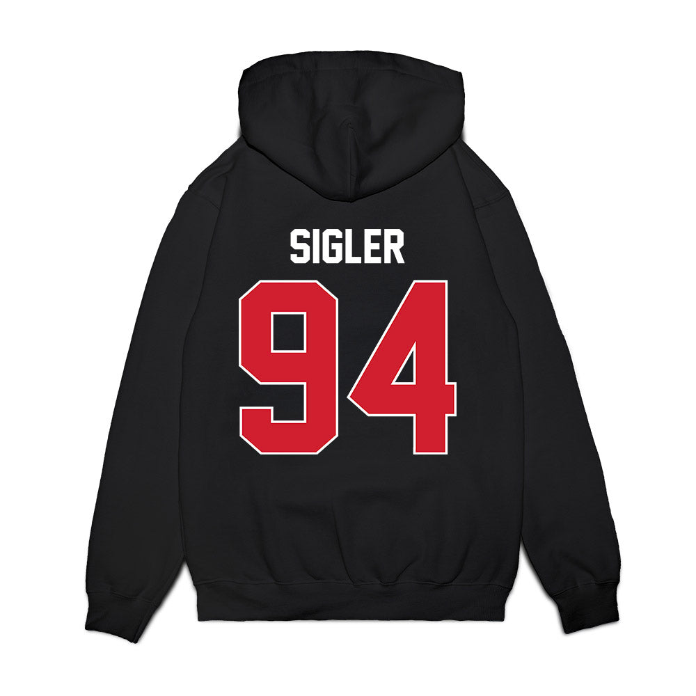 Arkansas State - NCAA Football : Cody Sigler - Vintage Helmet Premium Hooded Sweatshirt-1