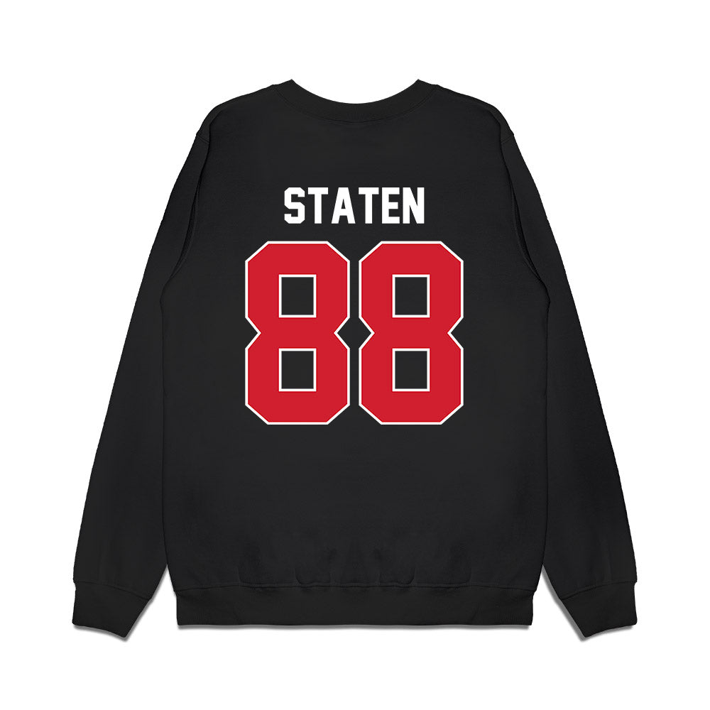 Arkansas State - NCAA Football : Andrew Staten - Vintage Helmet Premium Crewneck Sweatshirt-1