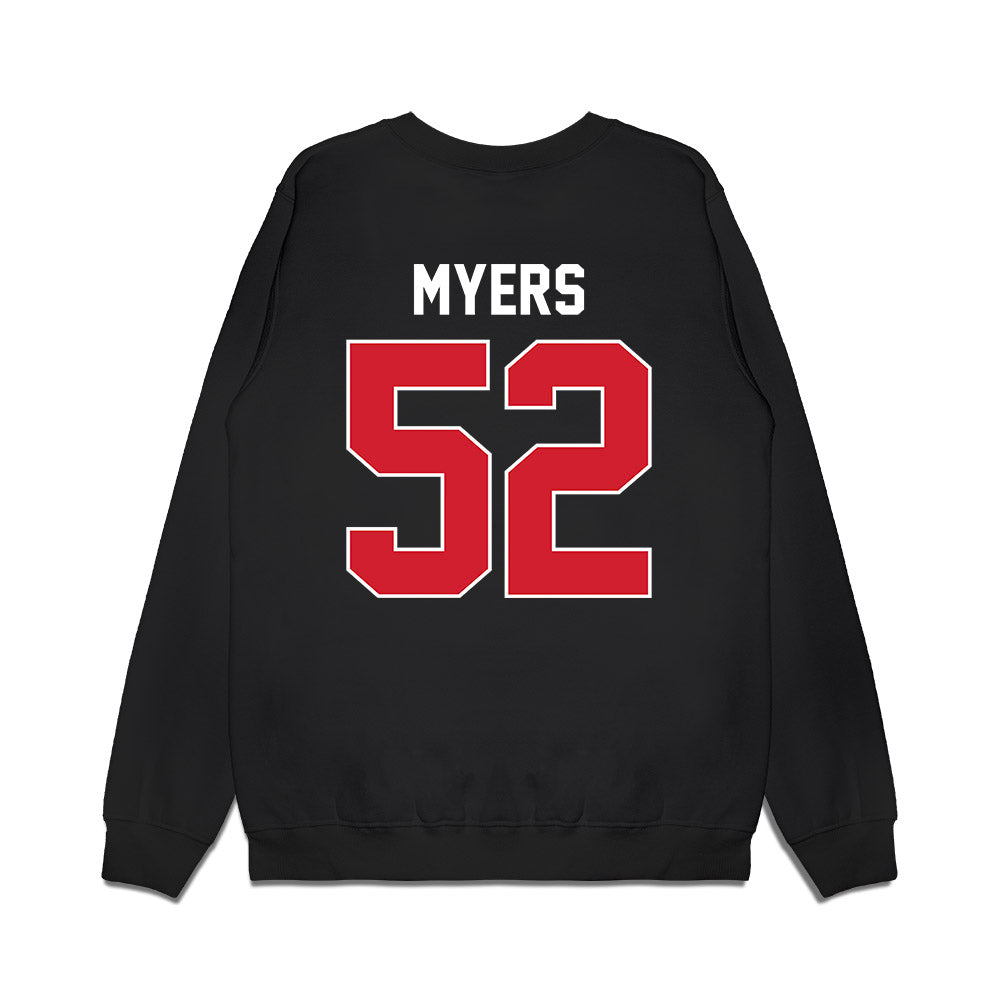 Arkansas State - NCAA Football : Mason Myers - Vintage Helmet Premium Crewneck Sweatshirt-1