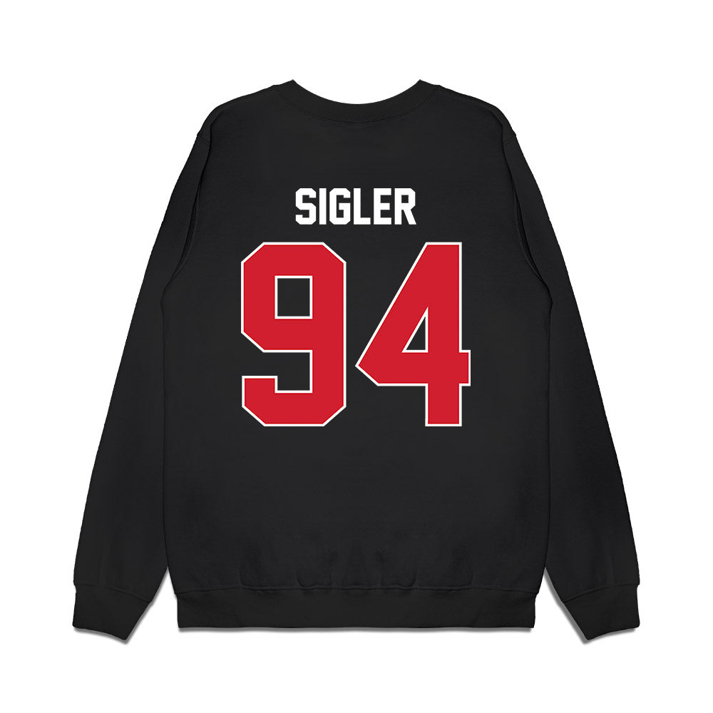 Arkansas State - NCAA Football : Cody Sigler - Vintage Helmet Premium Crewneck Sweatshirt-1