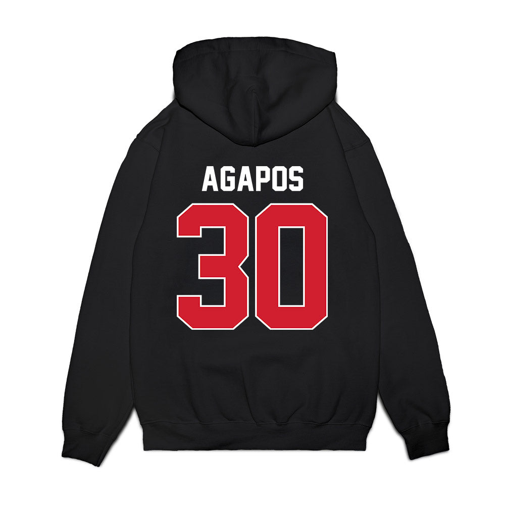 Arkansas State - NCAA Football : Andrew Agapos - Vintage Helmet Premium Hooded Sweatshirt-1