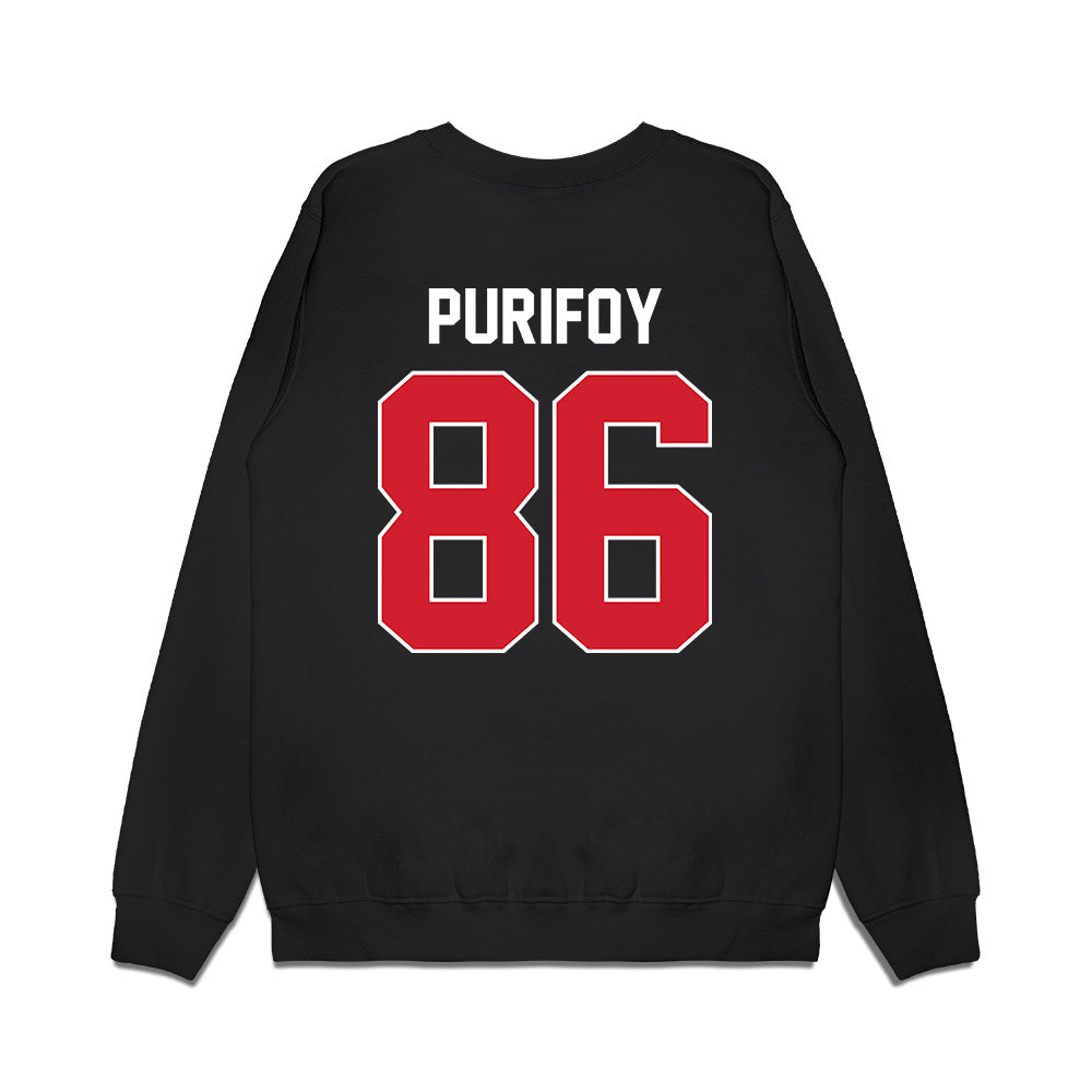 Arkansas State - NCAA Football : Skylar Purifoy - Vintage Helmet Premium Crewneck Sweatshirt-1