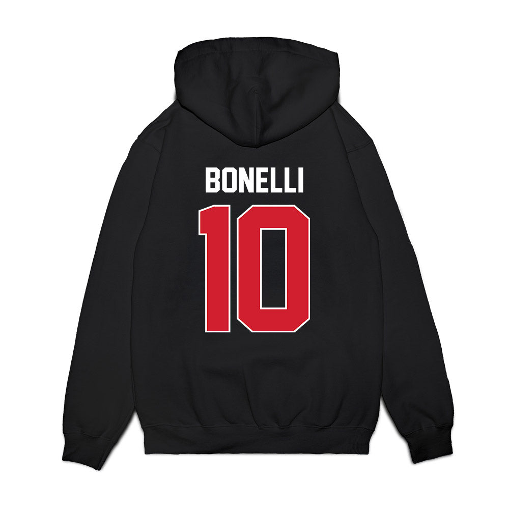 Arkansas State - NCAA Football : Jaylen Bonelli - Vintage Helmet Premium Hooded Sweatshirt-1