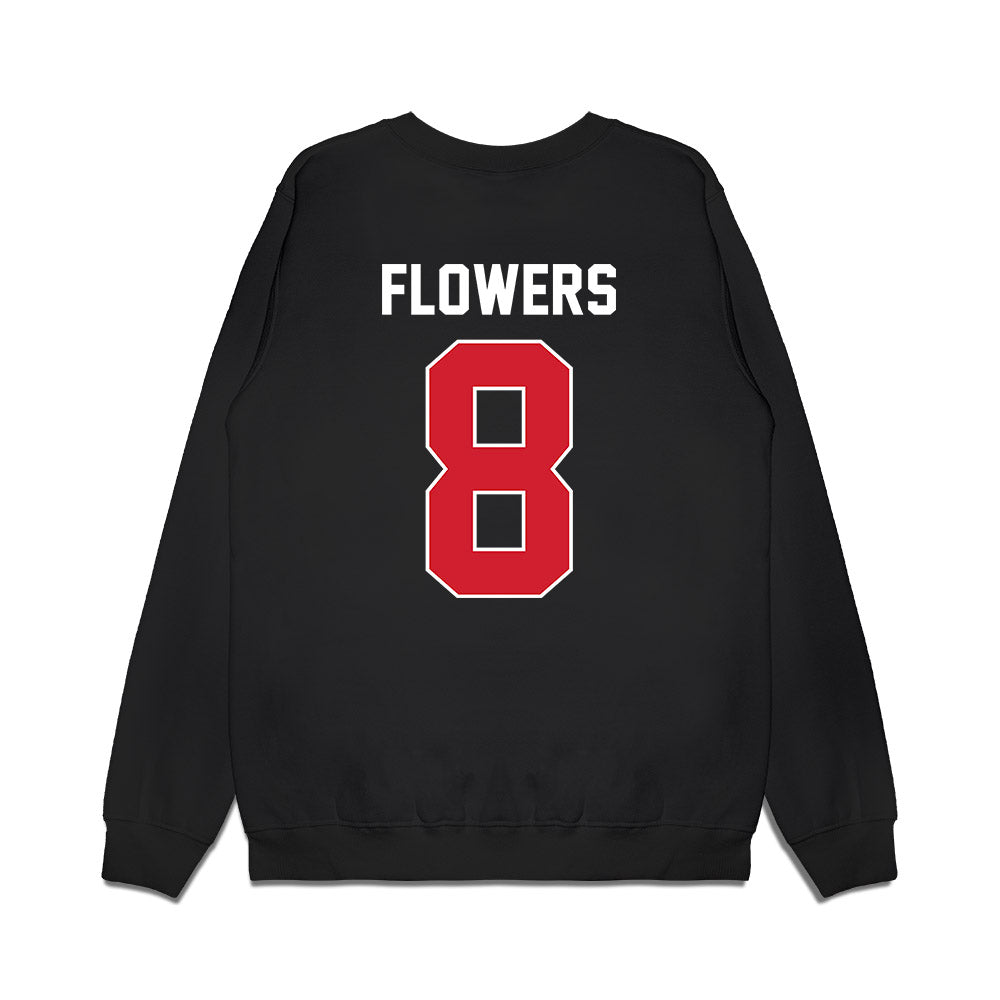 Arkansas State - NCAA Football : Josh Flowers - Vintage Helmet Premium Crewneck Sweatshirt-1